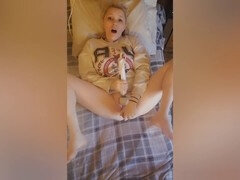 Girl masturbating, female orgasm, solo