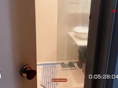 Step Mom Big Ass Shower Show - Caught Step Son Peeping & Seduced Him Nude