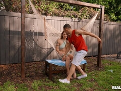 Enthousiasteling, Slaapkamer, Badpak, Pijpbeurt, Seksspeelgoed, Latijnse vrouw, Masturbatie, Buiten