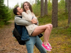 お尻, フェラチオ, バック, 手コキする, キス, アウトドア, ガリガリ, ティーン