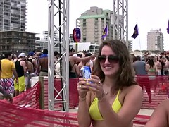 Amateur, Beach, Blonde, Brunette, Interracial, Party, Public, Teen