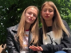 Leie, Blondine, Kompilation, Selbstgemacht, Lesbisch, Lecken, Im freien, Muschi