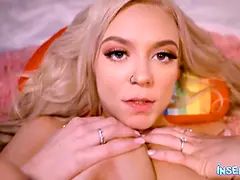 Plage, Blonde, Sucer une bite, Poupée, Seins naturels, Chatte, Chevaucher, Solo