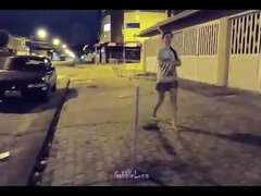 Gabbie Luna Public Blowjob - Amateur Latina Teen 18 Gives Free Street BJ