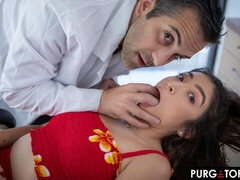 18 años, Culo grande, Verga grande, Tetas grandes, Morena, Estilo perrito, Oficina, Adolescente