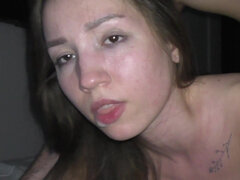 Leie, Braunhaarige, Kehlenfick, Schwanz, Selbstgemacht, Zierlich, Jungendliche (18+), Eng