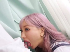 Amateur Asian College Teen Gives Blowjob