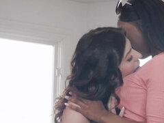 Bisexual wife fucks her lesbian lover when hubby is away