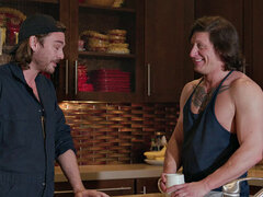 In den arsch, Blasen, Schwul, Behaart, Schüchtern, Erotischer film, Tätowierung