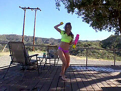 デカチン, ビキニ, 彼氏, 三人