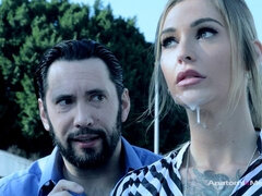 デカ尻, デカパイ, フェラチオ, 女 人男 人, 手コキする, 淫乱熟女, 魅力的, オッパイの