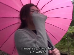 Pale and voluptuous mature Japanese wife onsen vacation