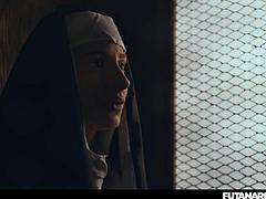 Sarah Heizel Deepthroats Futa Big Cock for Facial Blast