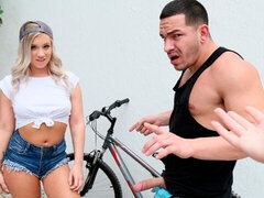 デカ尻, デカチン, ブロンド, フェラチオ, 自然山雀, ティーン, 三人, オッパイの