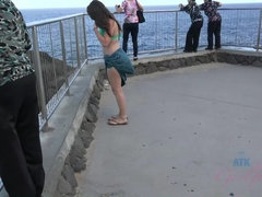 ビキニ, 彼女, 眼鏡, ふっくら乳首, オマンコ, 剃毛, おもらし, オッパイの