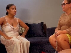 緊縛, デカ尻, バイセクシャル, 黒人, 女, マッサージ, 奴隷, オッパイの