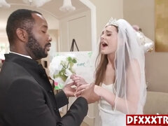 Negro, Mamada, Novia, Ébano, Sexo duro, Interracial, Adolescente, Boda