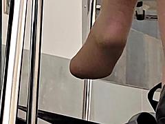 Enthousiasteling, Lieveling, Voeten, Fetisj, Hakken, Nylonstof