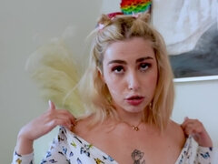 Blondine, Blasen, Schwanz, Hardcore, Muschi, Hintern versohlen