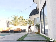 ブロンド, 中出し, チン, 指いじり, オーガズム, 馬乗り, ストッキング, ティーン