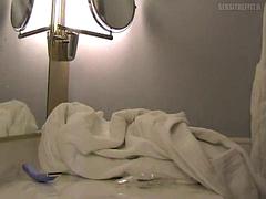 Leie, In den arsch, Tussi, Blondine, Dildo, Solo, Spielzeuge