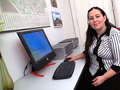 ぽっちゃり, デカ尻, オフィス, 魅力的