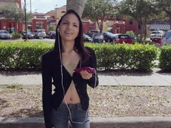 18 años, Morena, Autobús, Hd, Latina, Al aire libre, Pequeña, Público