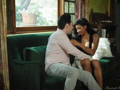 Arsch, Grosse titten, Schwarz, Absätze, Ehemann, Interrassisch, Muschi, Kurzes haar