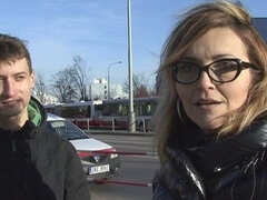 Grote mammen, Blond, Brillen, Handbeurt, Moeder die ik wil neuken, Penis, Gezichtspunt, Geschoren