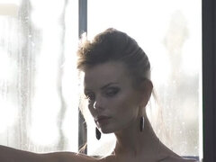 デカパイ, 気狂い, ドイツ人, ハードコア, Hd, 裸, 公共, ロシア人