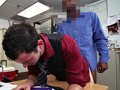 Anal, Negro, Mamada, Sucio, Ébano, Sexo duro, Interracial, Oficina