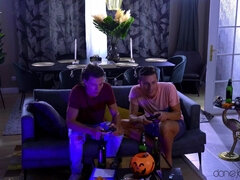 Trick or treat 3some with Yiming Curiosity