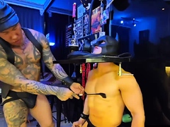 アジア人, 緊縛, ボンデージ, フェティッシュ, ゲイ, Hd, マスク, 筋肉