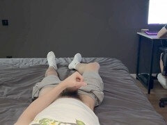 Hochschule, Schwul, Handjob, Socken