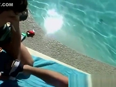 Emo boys tied up naked to have gay sex xxx Pool Four-Way!