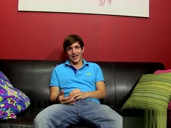 Horny twink Colby Klein jerks off with dildo to cum solo