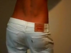 Super hot boy fucking his Levi`s jeans - great cumshot!