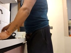 Horny old man in gay prison gets attention from a hung dude