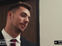 Douchebag Boss Dominates Submissive Employee At Work