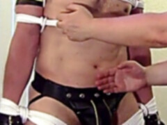 Sfslavebdsm #8-1: tormented in a Leather Jockstrap