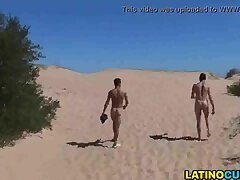 Horny Latino Nudists Bareback Fuck Outdoors