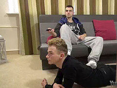 feet tonguing youngster jizzed
