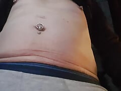 watch my first prince albert piercing placed on the end of my cock