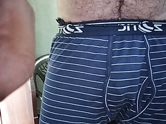 Big dick masturbating big body hand job