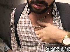 Straight Latino fucks with a man for the first time ever