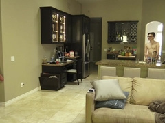 8teenBoy Dustin Cook drills twunk building stud moist while home alone