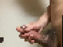 [A hefty pipe as large as your wrist] Meaty orgasm after ten days of getting off