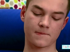 Red-hot Super-cute Blond Ethan O Thumbs His Pinkish Arse And Jacks Off!