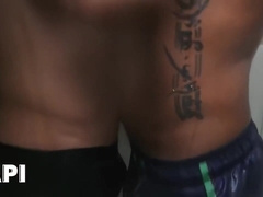 Horny Pair Athuel And Saul Cant Keep Their Hands Off Each Other On The Beach