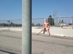 Nude Masturbation At A Coastal Basin With Weather Blazin!